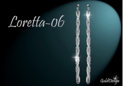 Loretta 06 - náušnice rhodium